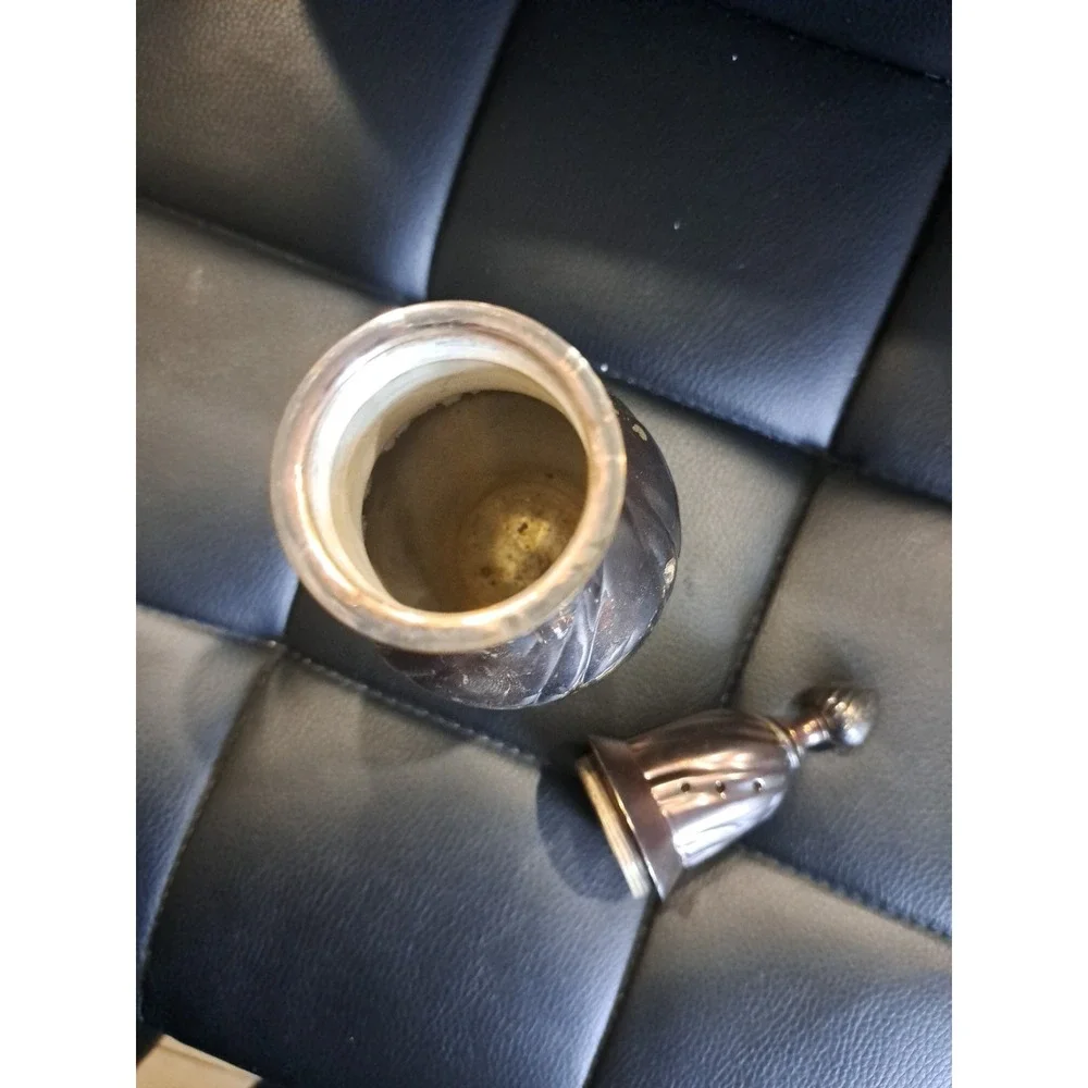 Vintage Silver Sugar Caster Made in India 8